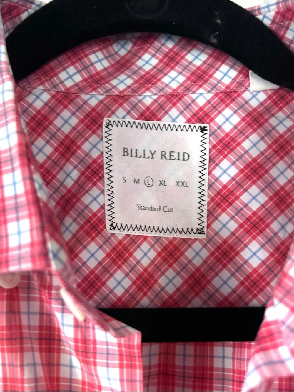 Billy Reid Men’s Plaid Button Down Shirt Size L Standard Cut